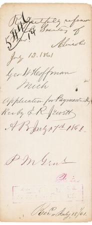 Lot #71 Abraham Lincoln: ULTIMATE SACRIFICE: LINCOLN forwards a recommendation for the brother and son of veterans who died in service - Image 3