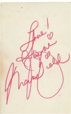 Lot #914 Jayne Mansfield Signed Photograph - Image 1