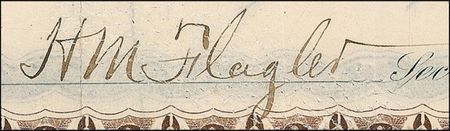 Lot #278 John D. Rockefeller and Henry M. Flagler Stock Certificate - Image 3