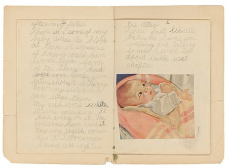 Lot #425 Alan Shepard: HELLO, MOON: The original baby crib used by future spaceman ALAN SHEPARD, together with his own remarkable handwritten childhood autobiography mentioning the crib and his greatest ambition: “[To be] a carpenter” - Image 3