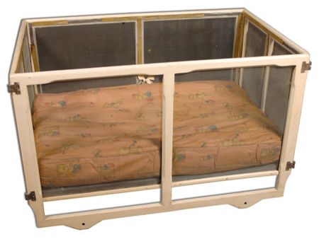 Lot #425 Alan Shepard: HELLO, MOON: The original baby crib used by future spaceman ALAN SHEPARD, together with his own remarkable handwritten childhood autobiography mentioning the crib and his greatest ambition: “[To be] a carpenter” - Image 4