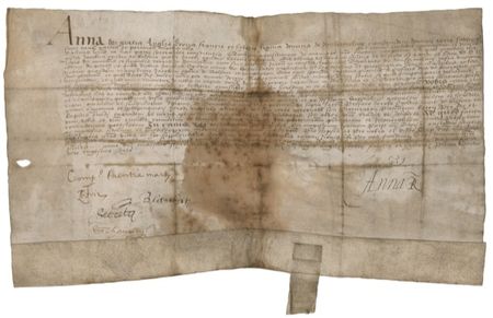 Lot #217 James I and Queen Anne Signed Document - Image 1