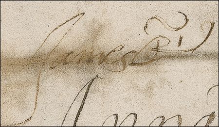 Lot #217 James I and Queen Anne Signed Document - Image 2