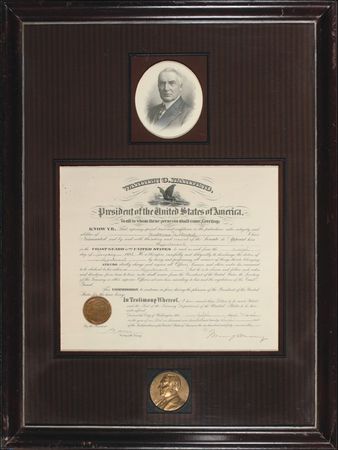 Lot #52 Warren G. Harding Signed Document - Image 1