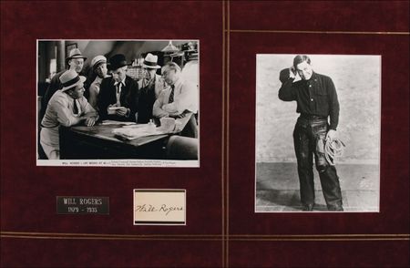 Lot #960 Will Rogers Signature - Image 1