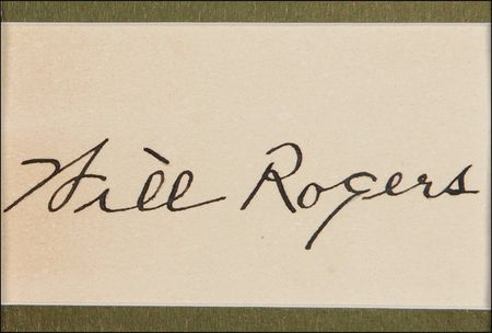 Lot #960 Will Rogers Signature - Image 2