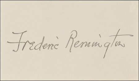 Lot #488 Frederic Remington Signature - Image 2