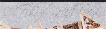 Lot #618 Grateful Dead: HOUSE OF CARDS: The GRATEFUL DEAD sign artwork for their Built to Last Tour tee shirt - Image 2
