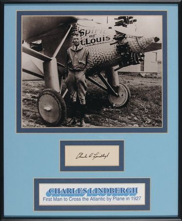 Lot #448 Charles Lindbergh Signature - Image 1