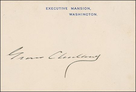 Lot #20 Grover and Frances Cleveland White House