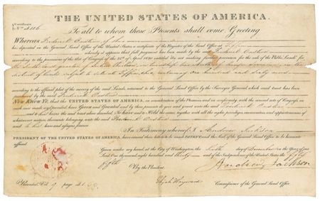 Lot #67 Andrew Jackson Signed Document - Image 1