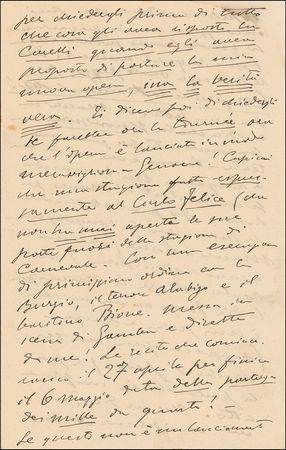 Lot #733 Ruggiero Leoncavallo Handwritten Letter Signed - Image 1