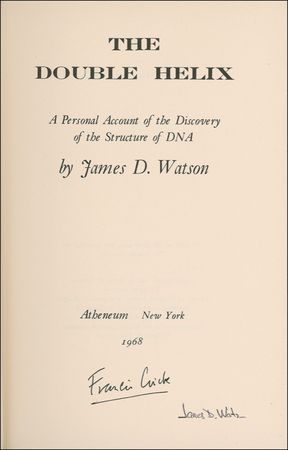 Lot #328 James Watson and Francis Crick Book - Image 1