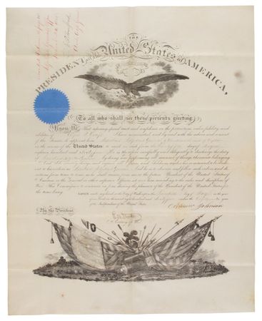 Lot #68 Andrew Johnson: A month after Lincoln?s assassination - Image 1