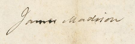 Lot #66 Thomas Jefferson and James Madison: FOUNDING FATHERS OF INVENTION: JEFFERSON and MADISON sign a patent for a mortising machine - Image 3