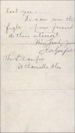 Lot #51 James A. Garfield: MAINE EVENT: GARFIELD evaluates his prospects less than two months before the 1880 election: ?We can win the fight if my friends do their utmost? - Image 2