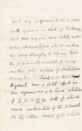 Lot #180 Charles Darwin: “THE GREATEST TRIUMPH OF SCIENCE”: DARWIN excitedly reports on recent findings on the origins of infectious diseases - Image 3