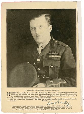 Lot #336 William A. Bishop Book - Image 1