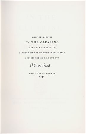 Lot #493 Robert Frost Book - Image 1
