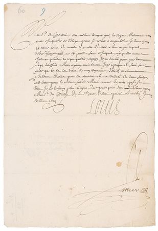 Lot #252 Louis XIII Signed Document - Image 1