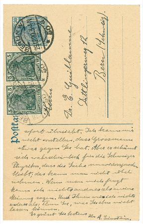 Lot #195 Albert Einstein: “NO RENOWNED THEORETICAL PHYSICIST IS FALLING FOR THIS IDEA”: EINSTEIN pens an equation in patient response to a notorious rival’s flawed theory involving a “sphere wave” - Image 2