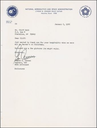 Lot #432 Gene Cernan First Day Cover - Image 2