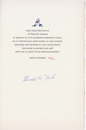 Lot #45 Gerald Ford Book - Image 1