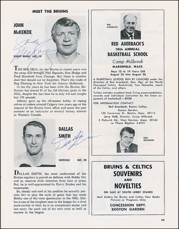 Lot #1273 Boston Bruins Program - Image 1