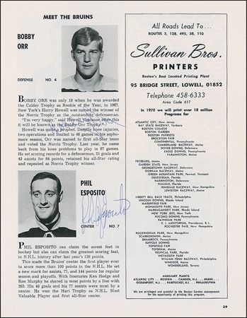 Lot #1273 Boston Bruins Program - Image 3