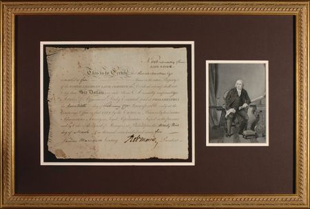 Lot #185 Declaration of Independence: Morris, Robert Signed Document - Image 1