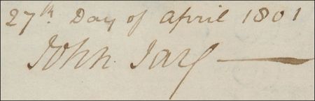 Lot #236 John Jay Signature - Image 2