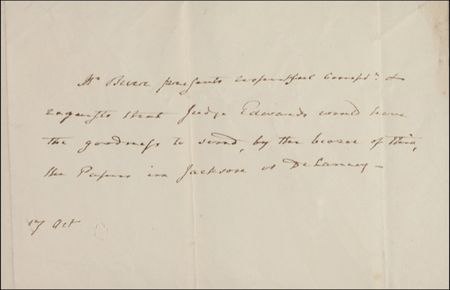 Lot #161 Aaron Burr Signed Note - Image 2