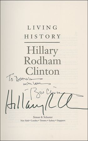 Lot #25 Bill and Hillary Clinton Book