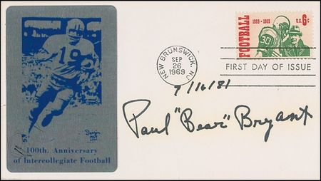 Lot #1290 Paul ?Bear? Bryant Group Lot - Image 1