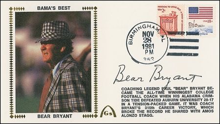Lot #1290 Paul ?Bear? Bryant Group Lot - Image 2