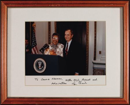 Lot #7 George Bush Signed Photograph