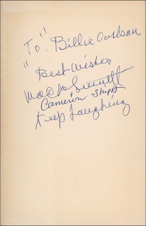 Lot #1129 Mack Sennett Book - Image 1