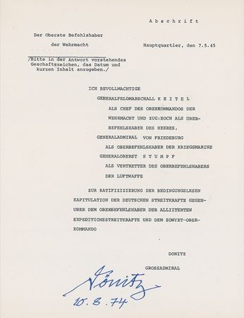 Lot #347 Karl Dönitz Group Lot - Image 1