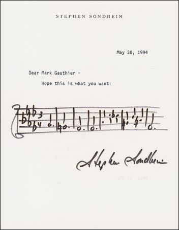 Lot #777 Stephen Sondheim Group Lot - Image 1