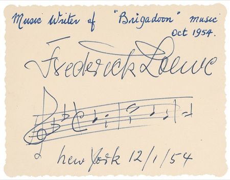 Lot #734 Alan Jay Lerner and Frederick Loewe Group Lot - Image 2