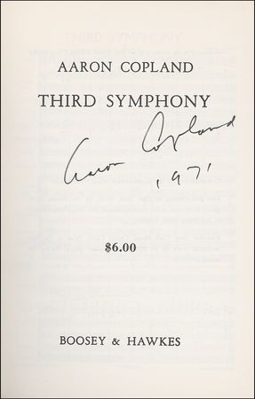Lot #692 Aaron Copland: His symphonic masterpiece - Image 1