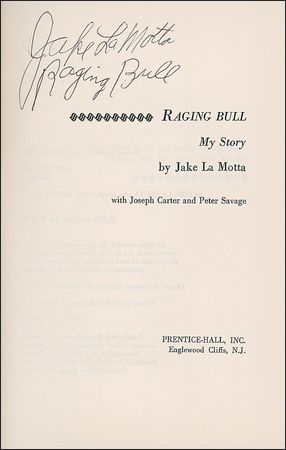 Lot #1403 Jake LaMotta Book - Image 1