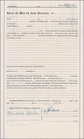 Lot #1414 Joe Louis Signed Document - Image 1