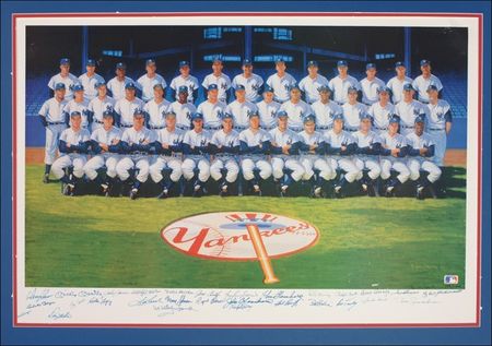 Lot #1477 NY Yankees Print - Image 1