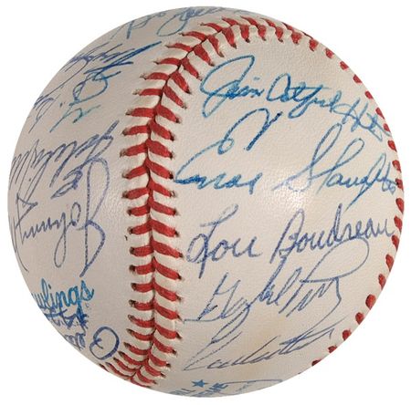 Lot #1251 Baseball Hall of Famers Baseball - Image 2
