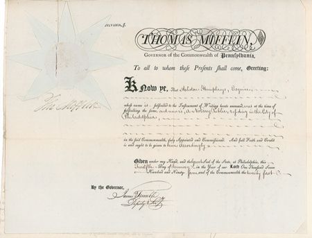 Lot #316 U. S. Constitution: MIfflin and King Signed Document - Image 4