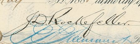 Lot #299 John D. Rockefeller and Henry Flagler Signed Document - Image 2