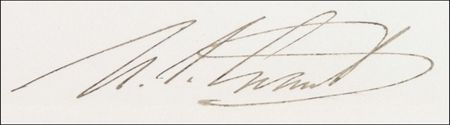 Lot #53 U. S. Grant: Authorizing a pardon as president - Image 2