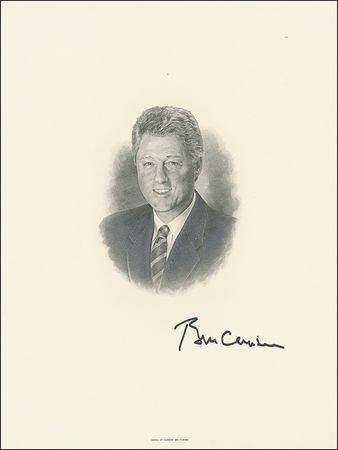 Lot #24 Bill Clinton Engraving
