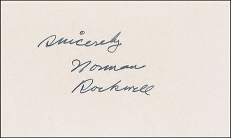 Lot #440 Gus Grissom: ASTRONAUT TO ARTIST: GRISSOM inscribes a photo to NORMAN ROCKWELL - Image 2